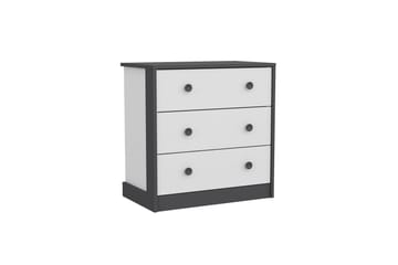 Konsollbord Berdez 72x74 cm Antracit/Vit - Hanah Home - Möbler - Bord & matgrupp - Avlastningsbord & sidobord - Konsolbord & hallbord