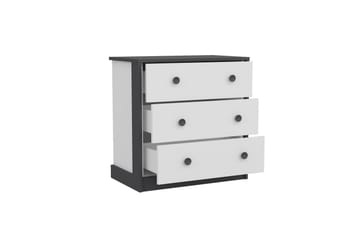 Konsollbord Berdez 72x74 cm Antracit/Vit - Hanah Home - Möbler - Bord & matgrupp - Avlastningsbord & sidobord - Konsolbord & hallbord