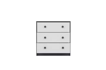 Konsollbord Berdez 72x74 cm Antracit/Vit - Hanah Home - Möbler - Bord & matgrupp - Avlastningsbord & sidobord - Konsolbord & hallbord