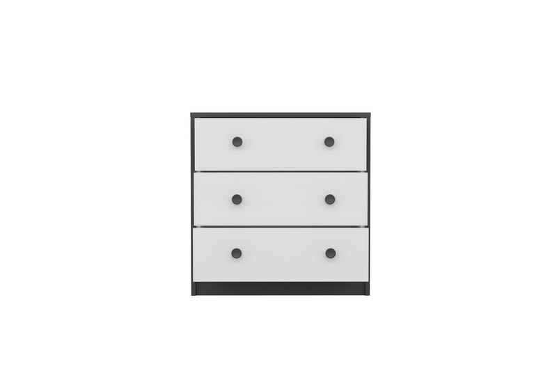 Konsollbord Berdez 72x74 cm Antracit/Vit - Hanah Home - Möbler - Bord & matgrupp - Avlastningsbord & sidobord - Konsolbord & hallbord