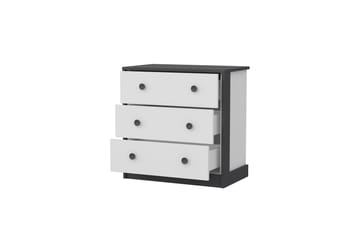 Konsollbord Berdez 72x74 cm Antracit/Vit - Hanah Home - Möbler - Bord & matgrupp - Avlastningsbord & sidobord - Konsolbord & hallbord