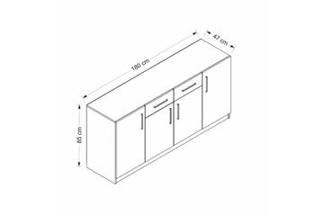 Konsollbord Cambrian 180 cm - Vit - Möbler - Bord & matgrupp - Avlastningsbord & sidobord - Konsolbord & hallbord