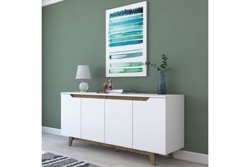 Konsollbord Crozon 180 cm - Vit/Mörkbrun - Möbler - Bord & matgrupp - Avlastningsbord & sidobord - Konsolbord & hallbord