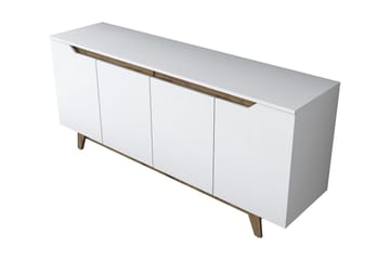 Konsollbord Crozon 180 cm - Vit/Mörkbrun - Möbler - Bord & matgrupp - Avlastningsbord & sidobord - Konsolbord & hallbord