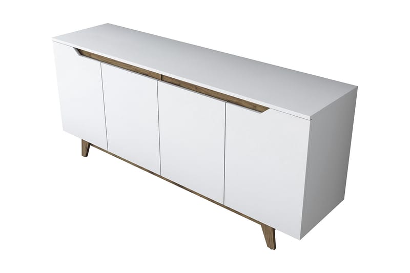 Konsollbord Crozon 180 cm - Vit/Mörkbrun - Möbler - Bord & matgrupp - Avlastningsbord & sidobord - Konsolbord & hallbord