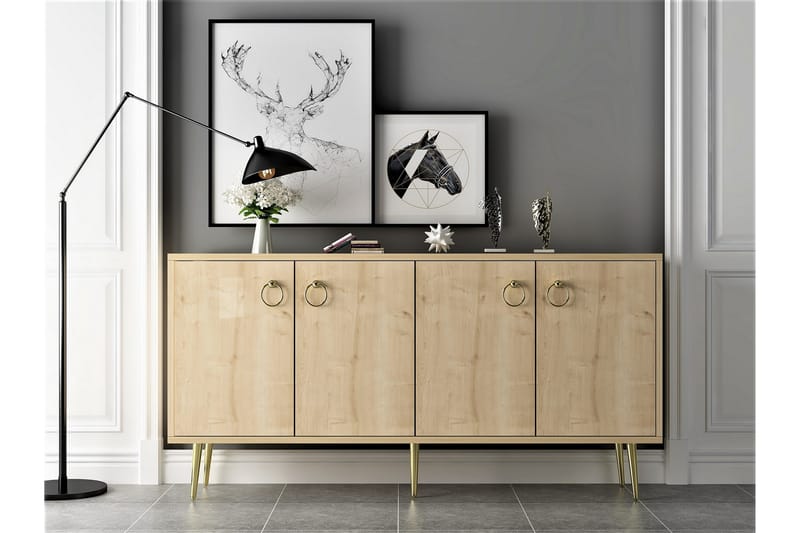 Konsollbord Drop 140x75 cm Brun - Hanah Home - Möbler - Bord & matgrupp - Avlastningsbord & sidobord - Konsolbord & hallbord