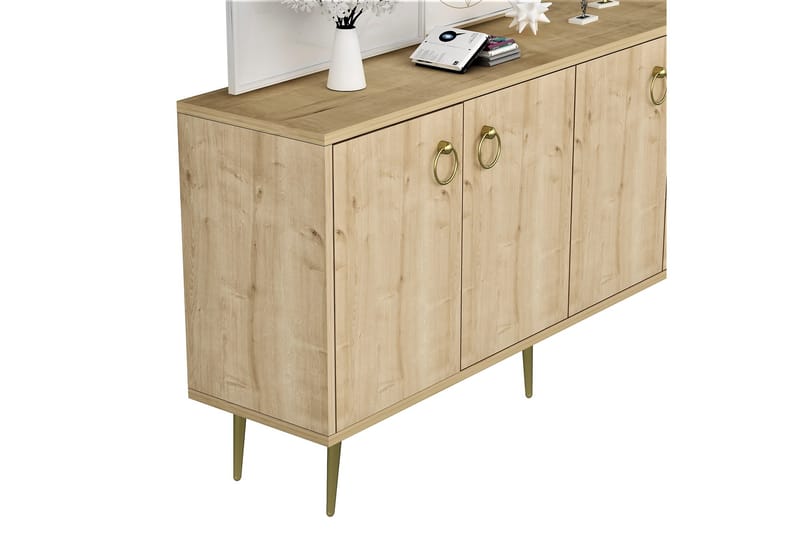 Konsollbord Drop 140x75 cm Brun - Hanah Home - Möbler - Bord & matgrupp - Avlastningsbord & sidobord - Konsolbord & hallbord
