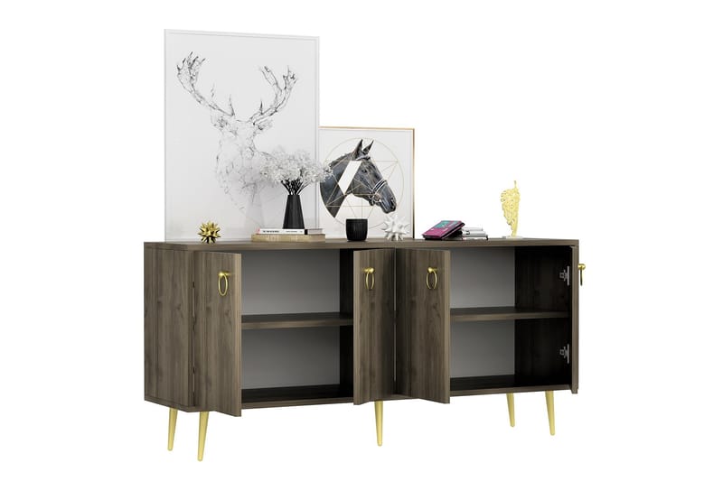 Konsollbord Drop 140x75 cm Brun - Hanah Home - Möbler - Bord & matgrupp - Avlastningsbord & sidobord - Konsolbord & hallbord