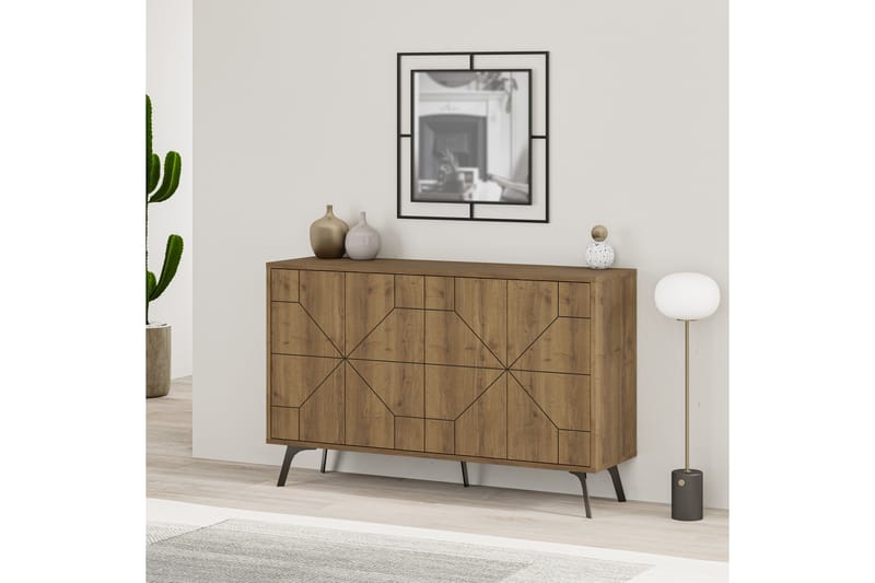 Konsollbord Dune 123x77,4 cm Brun/Vit - Hanah Home - Möbler - Bord & matgrupp - Avlastningsbord & sidobord - Konsolbord & hallbord