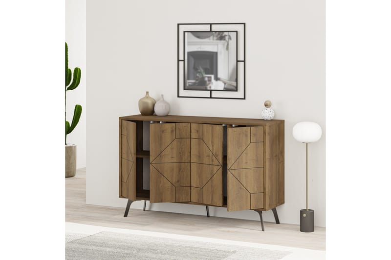 Dune Konsollbord 123x77,4 cm Brun/Vit - Hanah Home - Möbler - Bord & matgrupp - Avlastningsbord & sidobord - Konsolbord & hallbord