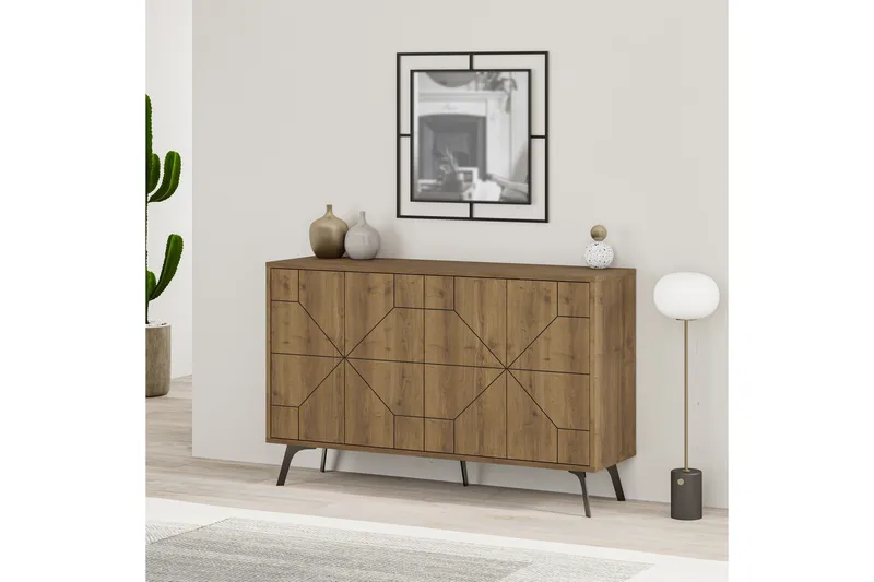 Dune Konsollbord 123x77,4 cm Brun/Vit - Hanah Home - Möbler - Bord & matgrupp - Avlastningsbord & sidobord - Konsolbord & hallbord