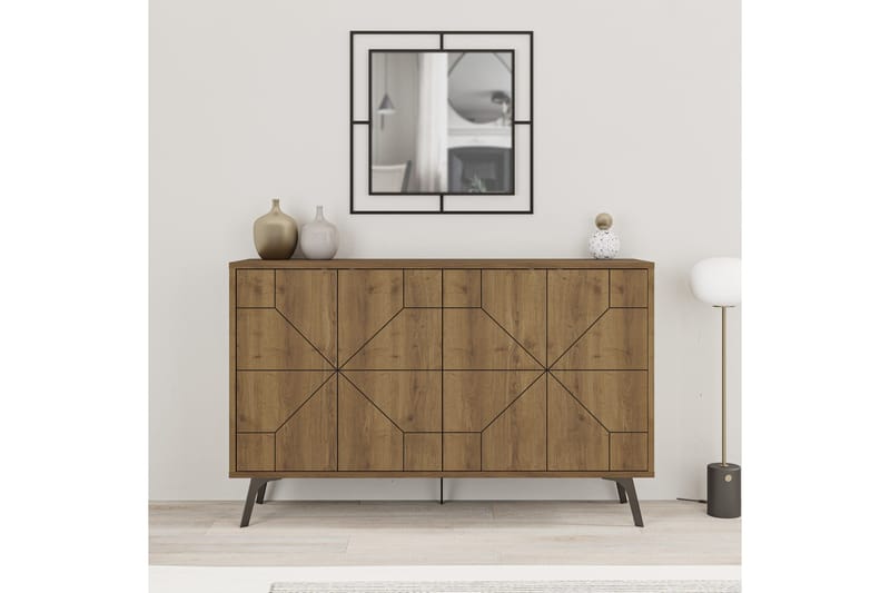 Dune Konsollbord 123x77,4 cm Brun/Vit - Hanah Home - Möbler - Bord & matgrupp - Avlastningsbord & sidobord - Konsolbord & hallbord