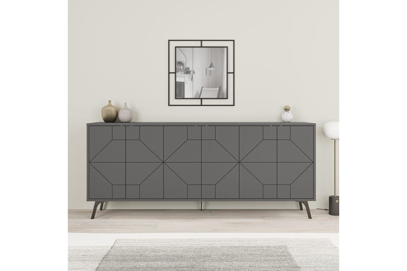 Dune Konsollbord 183,8x77,4 cm Antracit - Hanah Home - Möbler - Bord & matgrupp - Avlastningsbord & sidobord - Konsolbord & hallbord