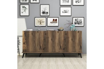 Konsollbord Elegaia 180 cm - Mörkbrun/Svart/Natur - Möbler - Bord & matgrupp - Avlastningsbord & sidobord - Konsolbord & hallbord