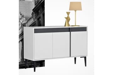Konsollbord Emlak 120x75 cm Vit/Antracit - Hanah Home - Möbler - Bord & matgrupp - Avlastningsbord & sidobord - Konsolbord & hallbord