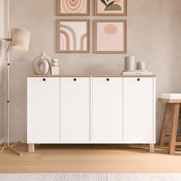 Avero Konsolbord 120x73,6x29,5 cm - Vit och ek - Möbler - Bord & matgrupp - Avlastningsbord & sidobord - Konsolbord & hallbord