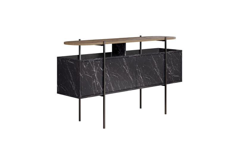 Konsollbord Hanley 150x86,2 cm Svart - Hanah Home - Möbler - Bord & matgrupp - Avlastningsbord & sidobord - Konsolbord & hallbord