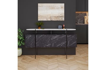 Konsollbord Hanley 150x86,2 cm Vit/Mörkbrun - Hanah Home - Möbler - Bord & matgrupp - Avlastningsbord & sidobord - Konsolbord & hallbord