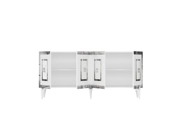 Konsollbord Harlen 150 cm - Vit/Silver - Möbler - Bord & matgrupp - Avlastningsbord & sidobord - Konsolbord & hallbord
