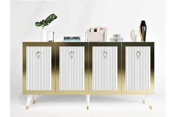 Konsollbord Hazelle 150 cm - Vit/Guld - Möbler - Bord & matgrupp - Avlastningsbord & sidobord - Konsolbord & hallbord
