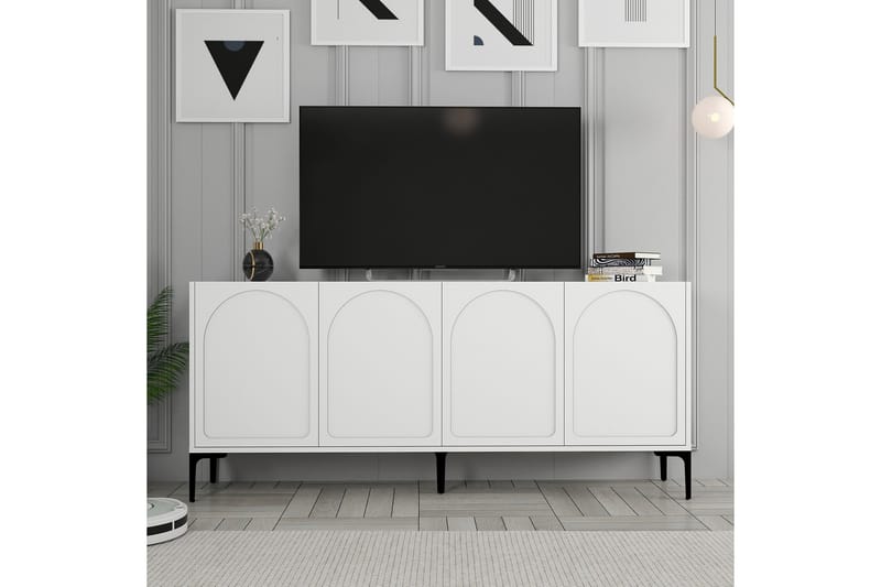 Konsollbord Hazim 180 cm - Vit/Svart - Möbler - Bord & matgrupp - Avlastningsbord & sidobord - Konsolbord & hallbord