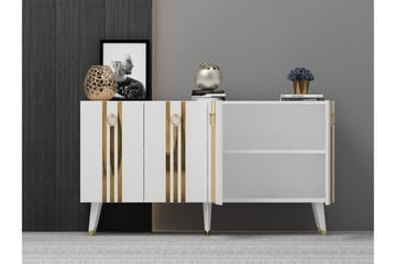 Konsollbord Isil 150 cm - Vit/Guld - Möbler - Bord & matgrupp - Avlastningsbord & sidobord - Konsolbord & hallbord