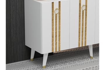 Konsollbord Isil 150 cm - Vit/Guld - Möbler - Bord & matgrupp - Avlastningsbord & sidobord - Konsolbord & hallbord