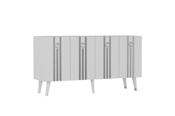Konsollbord Isil 150 cm - Vit/Silver - Möbler - Bord & matgrupp - Avlastningsbord & sidobord - Konsolbord & hallbord