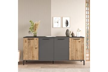 Jagmal Konsollbord 160x71,8 cm Antracit/Brun - Hanah Home - Möbler - Bord & matgrupp - Avlastningsbord & sidobord - Konsolbord & hallbord