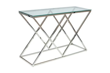 Konsollbord Kyodo 120 cm - Glas/Silver - Möbler - Bord & matgrupp - Avlastningsbord & sidobord - Konsolbord & hallbord