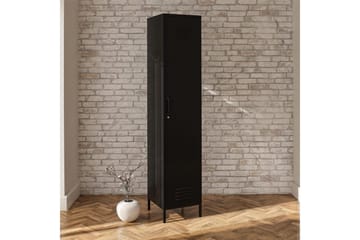 Konsollbord Loft24 Högskåp Mission District 38x40x185 cm, Svart Svart - Möbler - Bord & matgrupp - Avlastningsbord & sidobord - Konsolbord & hallbord