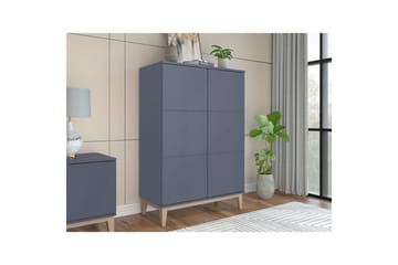 Konsollbord Loft24 Högskåp Pelle Grå/Wotan Ek Grå - Möbler - Bord & matgrupp - Avlastningsbord & sidobord - Konsolbord & hallbord