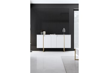Konsollbord Luxe 160 cm - Vit/Guld - Möbler - Bord & matgrupp - Avlastningsbord & sidobord - Konsolbord & hallbord