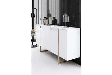 Konsollbord Luxe 160 cm - Vit/Guld - Möbler - Bord & matgrupp - Avlastningsbord & sidobord - Konsolbord & hallbord