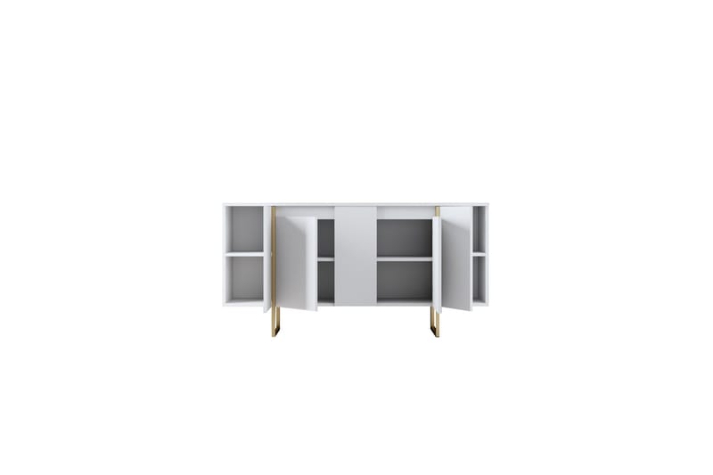 Konsollbord Luxe 160 cm - Vit/Guld - Konsolbord & hallbord - Avlastningsbord & sidobord - Hallförvaring