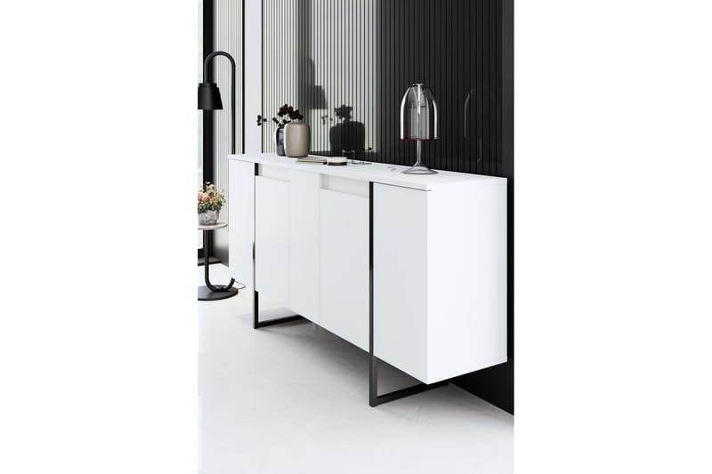 Konsollbord Luxe 160 cm - Vit/Svart - Möbler - Bord & matgrupp - Avlastningsbord & sidobord - Konsolbord & hallbord