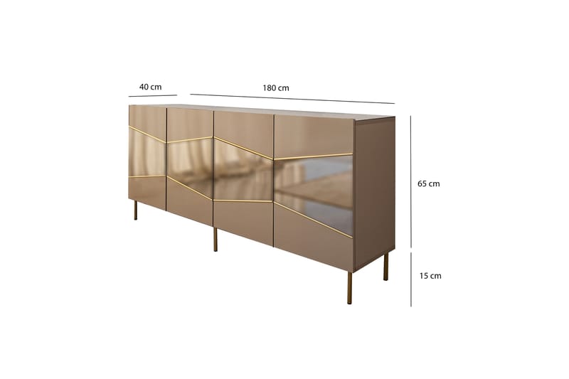 Konsollbord Mami 180 cm - Brons - Möbler - Bord & matgrupp - Avlastningsbord & sidobord - Konsolbord & hallbord