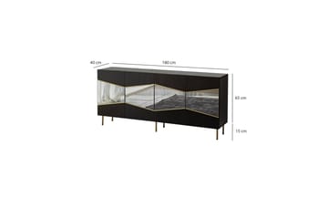 Konsollbord Mami 180 cm - Svart - Möbler - Bord & matgrupp - Avlastningsbord & sidobord - Konsolbord & hallbord