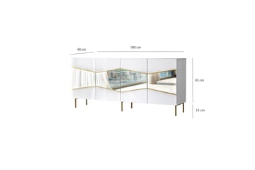 Konsollbord Mami 180 cm - Vit - Möbler - Bord & matgrupp - Avlastningsbord & sidobord - Konsolbord & hallbord