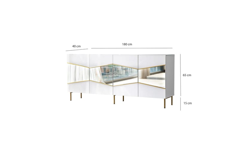 Konsollbord Mami 180 cm - Vit - Konsolbord & hallbord - Avlastningsbord & sidobord - Hallförvaring