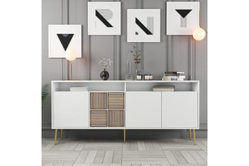 Konsollbord Milanda 180 cm - Guld/Vit - Möbler - Bord & matgrupp - Avlastningsbord & sidobord - Konsolbord & hallbord