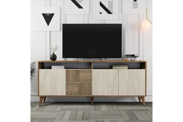 Konsollbord Milanda 180 cm - Valnöt/Beige - Möbler - Bord & matgrupp - Avlastningsbord & sidobord - Konsolbord & hallbord