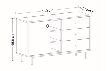 Konsollbord Naturelia 130 cm - Antracit - Möbler - Bord & matgrupp - Avlastningsbord & sidobord - Konsolbord & hallbord
