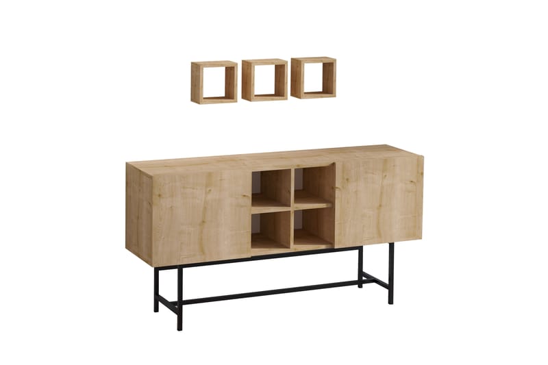 Konsollbord Odetta 150 cm - Blå/Natur - Konsolbord & hallbord - Avlastningsbord & sidobord - Hallförvaring