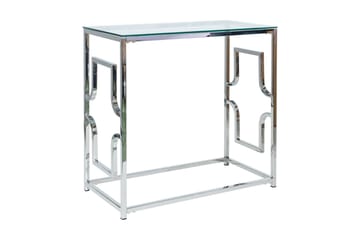 Konsollbord Opanel 80 cm - Glas/Silver - Möbler - Bord & matgrupp - Avlastningsbord & sidobord - Konsolbord & hallbord
