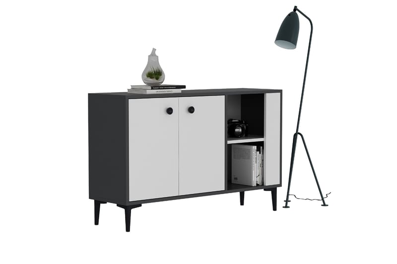 Konsollbord Sahra 120x75 cm Antracit/Vit - Hanah Home - Möbler - Bord & matgrupp - Avlastningsbord & sidobord - Konsolbord & hallbord