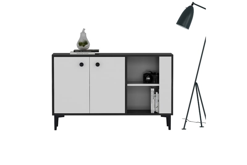 Konsollbord Sahra 120x75 cm Svart/Vit - Hanah Home - Möbler - Bord & matgrupp - Avlastningsbord & sidobord - Konsolbord & hallbord