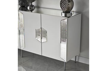 Konsollbord Stokkum 180 cm - Vit/Silver - Möbler - Bord & matgrupp - Avlastningsbord & sidobord - Konsolbord & hallbord