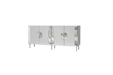 Konsollbord Stokkum 180 cm - Vit/Silver - Möbler - Bord & matgrupp - Avlastningsbord & sidobord - Konsolbord & hallbord