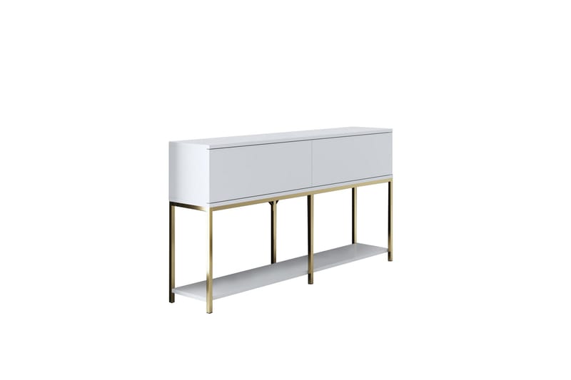 Konsollbord Tejmon 150 cm - Vit/Guld - Konsolbord & hallbord - Avlastningsbord & sidobord - Hallförvaring
